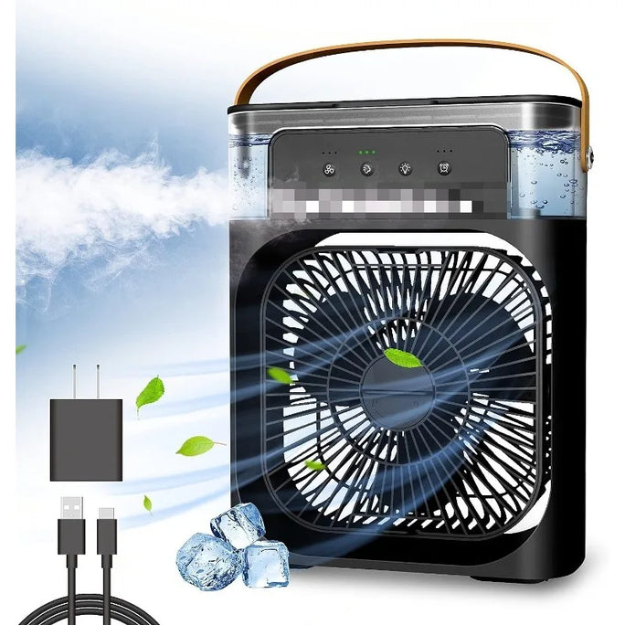 3-in-1 Portable Air Cooler, Humidifier & LED Night Light