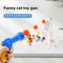 Interactive Cat Toy - Plush Ball Launcher for Indoor Play